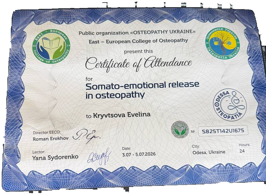 Somato-emotional release in osteopathy