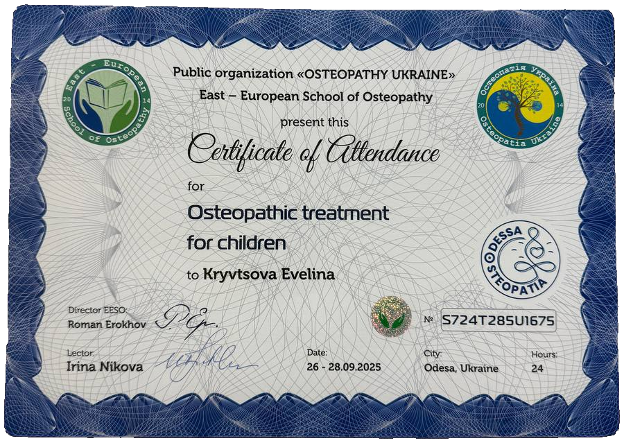 Osteopathic treatment for children