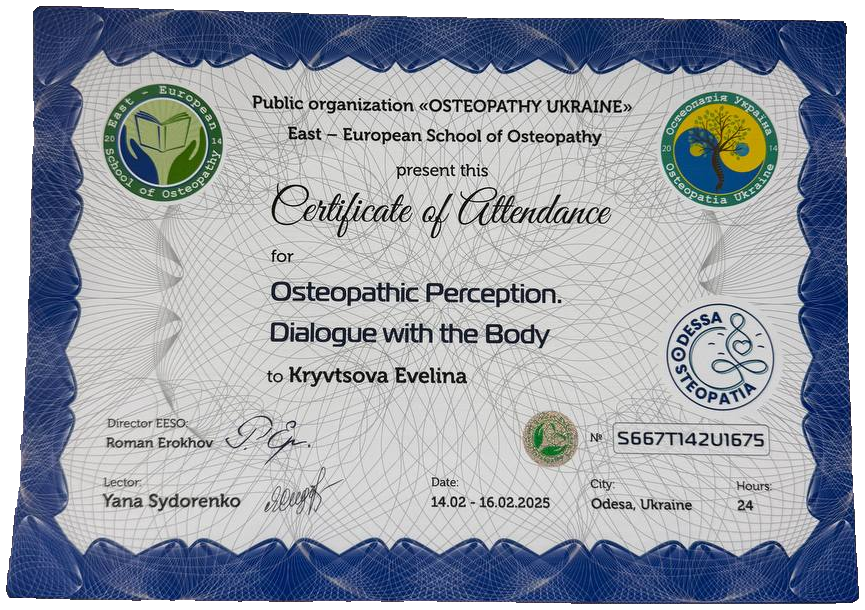 Osteopathic Perception. Dialogue with the Body